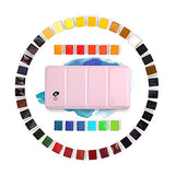 Paul Rubens Artist Grade Watercolor Paint, 48 Colors Solid Cakes with Portable Metal Box for Artists, Beginners, Hobbyists, Students Paul Rubens