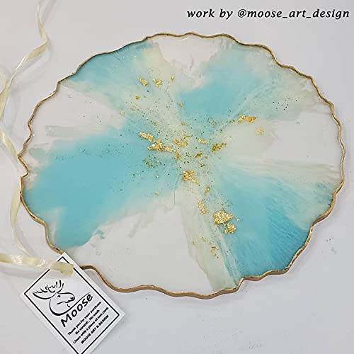 RESINWORLD 13 inches Large Silicone Tray Mold, Big Geode Silicone Mold for Resin, Irregular Shaped Round Resin Geode Tray Molds for Making Resin ResinWorld