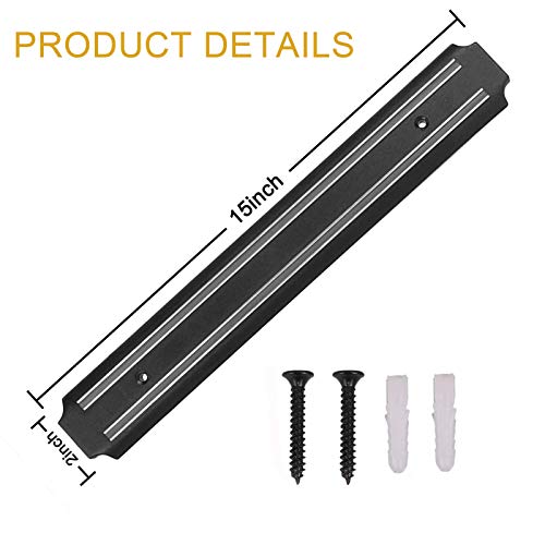 Magnetic Knife Strips(15 Inch X Set Of 2) Magnetic Knife Storage Strip, Knife Holder, Knife Rack, Knife Strip, Kitchen Utensil Holder, Tool Holder, PENXUA