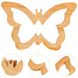 PartyKindom 1pc Wall Sticker Kids Decor Sculptures Home Decor Hawaiian Stickers Wooden Leaves Plant Wall Decor Tropical Leaves Coaster Unfinished PartyKindom