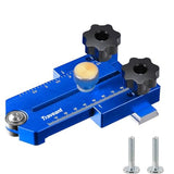 TRAVEANT Thin Rip Jig, Table Saw Jig Guide for Repeat Narrow Strip Cuts Works with Table Saw Router Table Band Saw - Extended Version (Klein Blue) Traveant