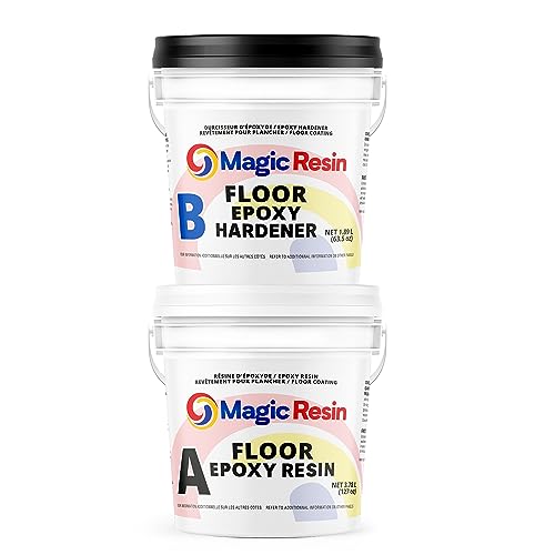 Clear Floor Epoxy Resin for Garages, Basements, Warehouses, Retail Stores and More | Highly Durable | Resistant to Scratches, Spills, and Stains |