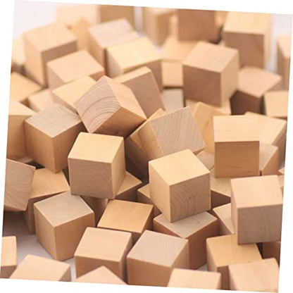 COHEALI 60pcs Wood Craft Supplies Wooden Cubes Bulk Wooden Craft Cubes Wooden Square Cubes Unfinished Wood Cubes Small Wooden Cubes Unfinished Wood - WoodArtSupply