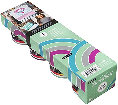 Speedball Fabric Screen Printing Ink, Special Edition Colors, 4-Ounce (4-Pack), Energy Surge SHARPIE