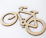 Bicycle Bike Unfinished Wood Laser Cut Out Cutout Shape Crafts Sign DIY Ready to Paint or Stain Texan Wood Crafts