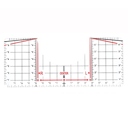 Tshirt Ruler Guide for Vinyl Alignment, T Shirt Rulers to Center Design - Standard Size, HTV Alignment Tool, Tshirt Measurement Ruler Tool for Heat - WoodArtSupply