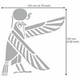 Aleks Melnyk No.443 Metal Stencil, Ancient Egypt, Haroeris, Horus The Ancient, Scarabaeus, Egyptian Religion, Small Stencil, 1 PC, Template for Wood Aleks Melnyk