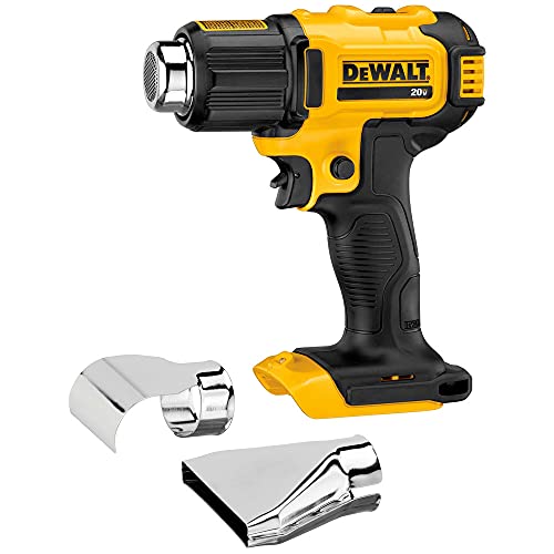 DEWALT 20V MAX Heat Gun, Cordless, Up to 990 Degrees, 42 Minutes of Run Time, LED Light, Bare Tool Only (DCE530B) DEWALT