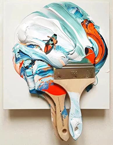 PENTRISTA Acrylic Paint Set,48 Colors Artist Grade Acrylic Paints for Artists,12ml/Tube with 3 Art Brushes & 1 Palette for Beginners and Kids, Craft PENTRISTA