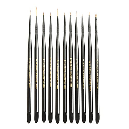 Royal & Langnickel Majestic Detail Artist Brush Set, 11-Piece - WoodArtSupply