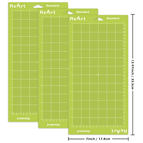 ReArt Standard Grip Adhesive Cutting Mat 6 x 12 Inch For Expression Machine - 3 Pack ReArt