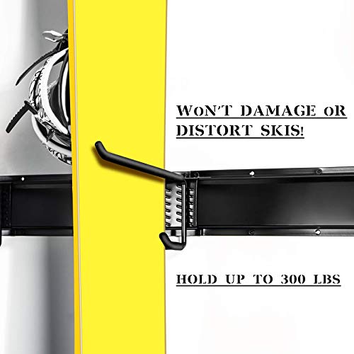 WALMANN Wall Mount Tool Organizer, Mop and Broom Holder, Garage Storage Rack, Heavy Duty Garden Tool Storage Organization System, Holds Up to 300lbs WALMANN