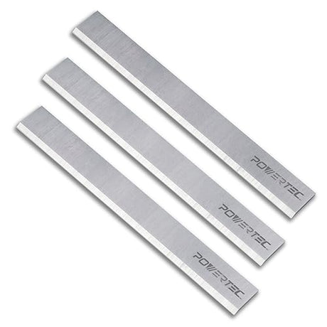 POWERTEC 6-1/8 Inch Jointer Blades for Ridgid JP06000, JP06101, JP0610 Jointer, Replacement for AC8600, JE08008 Jointer Knives, Set of 3 (148020) POWERTEC