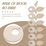MILISTEN 1 Set Wooden Blank Earrings Wood Stud Earrings Unfinished Wooden Earrings Blanks Wooden Dangle Pendants Material erings Wood Earrings Milisten