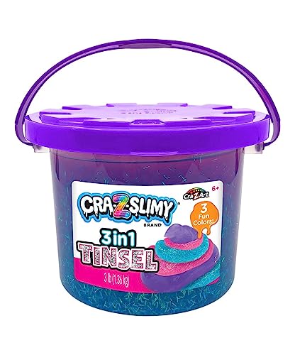 Cra-Z-Slimy Tricolor Tinsel Bucket Cra-Z-Art