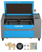 OMTech 60W CO2 Laser Engraver with LightBurn, 16x24 Inch Laser Engraving Cutting Machine with 2 Way Pass Air Assist Digital Control Panel RDWorks, OMTech