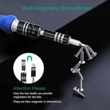 ORIA Precision Screwdriver Kit, 60 in 1 with 56 Bits Screwdriver Set, Magnetic Driver Kit with Flexible Shaft, Extension Rod for Mobile Phone, ORIA