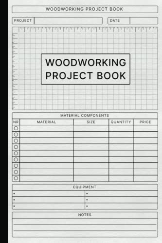 Woodworking Project Book: Woodworking Journal to Organize All Your Woodworking Projects and Record the Details of the Woodwork for Carpenter & WoodArtSupply