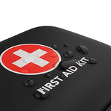 Mini First Aid Kit, 100 Pieces Water-Resistant Hard Shell Small Case - Perfect for Travel, Outdoor, Home, Office, Camping, Hiking, Car (Black) THRIAID
