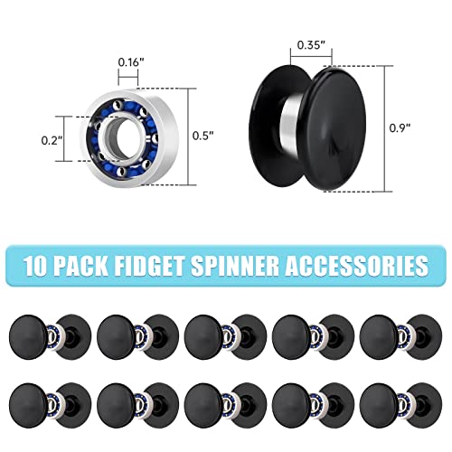 NiArt Fidget Finger Spinner DIY Epoxy Resin Casting Silicone Mold Kit 5 Molds with 10 Bearings Set, Stress Reliever Hand Fidget Toy Gift for Kids and NiArt