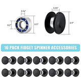 NiArt Fidget Finger Spinner DIY Epoxy Resin Casting Silicone Mold Kit 5 Molds with 10 Bearings Set, Stress Reliever Hand Fidget Toy Gift for Kids and NiArt