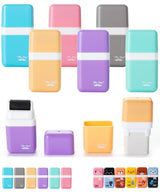 Mr. Pen- Erasers for Kids, 6 Pack, Pastel Colors, Eraser with Cover and Roller, Pencil Eraser Shaving Roller case Mr. Pen