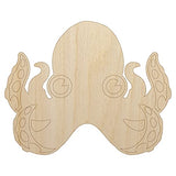 Cute Octopus Unfinished Wood Shape Piece Cutout for DIY Craft Projects - 1/8 Inch Thick - 6.25 Inch Size Sniggle Sloth