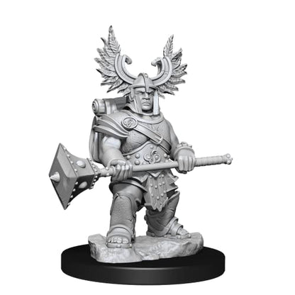 D&D Frameworks: Dwarf Barbarian Female - Unpainted and Unassembled - WoodArtSupply