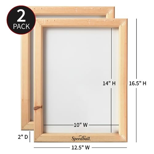 Speedball 2-Pack 110 Monofilament Screen Printing Frame, 10 x 14 Inch Speedball