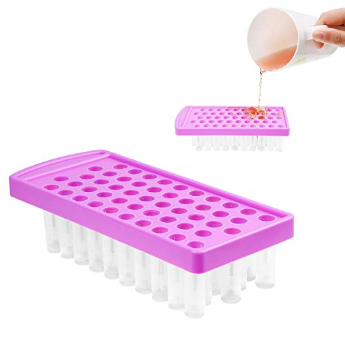 Lip Balm Crafting Kit - Lip Balm Filling Tray and Spatula - BPA Free - 50 Empty Lip Balm Tubes with Caps (Clear) - 3/16 Oz (5.5 ml) - 50 Writeable - WoodArtSupply