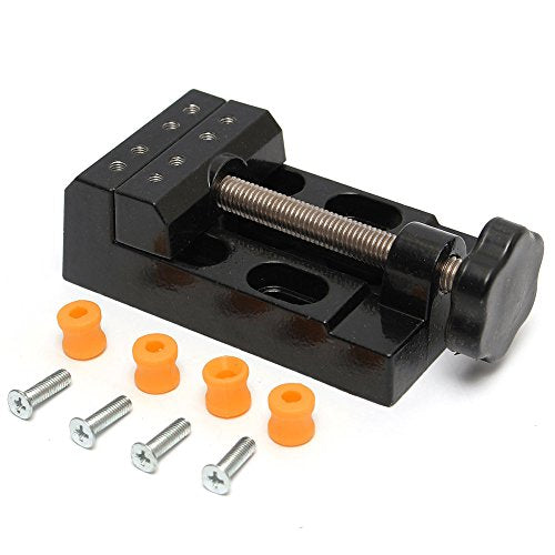 Yakamoz Universal Mini Drill Press Vise Clamp Table Bench Vice for Jewelry Walnut Nuclear Watch Repairing Clip On DIY Sculpture Craft Carving Bed YAKAMOZ