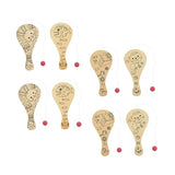 Abaodam 8pcs Graffiti Blank Racket Unfinished Paddle Toy Paddle Party Favor Blank Painting Paddle Toy Paddle with Greek Zapper Indoor Racket Kids Abaodam