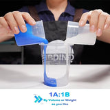 BBDINO Silicone Mold Making Kit,Liquid Silicone for Mold Making 30A Sapphire Blue,High Strength Silicone Rubber Mold Making Kit,1:1 by Volume Ideal BBDINO