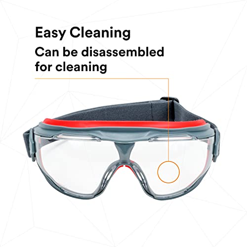 3M GoggleGear 500 Series GG501SGAF, Clear Scotchgard Anti-fog lens 3M
