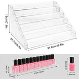 Umirokin Nail Polish Organizer, 6 Tiers Acrylic Paint Rack, Clear Display Holder Storage for Ink Gel Nail Polish Sunglasses Essential Oil Holds up to Umirokin