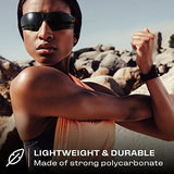 NoCry Safety Sunglasses with Green Tinted Wraparound Lenses; Tinted Safety Glasses for Men and Women with Adjustable Arms & No-Slip Grips; Work NoCry