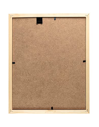 Wooden Picture Frames 8.5x11 - Set of 2-100% Eco Unfinished Wood - Thick Borders - Natural Wood Color for Wall mounting and Tabletop Display - WoodArtSupply