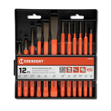 Crescent 12 Piece Set, Punch & Chisel - CPCCHS12 Crescent