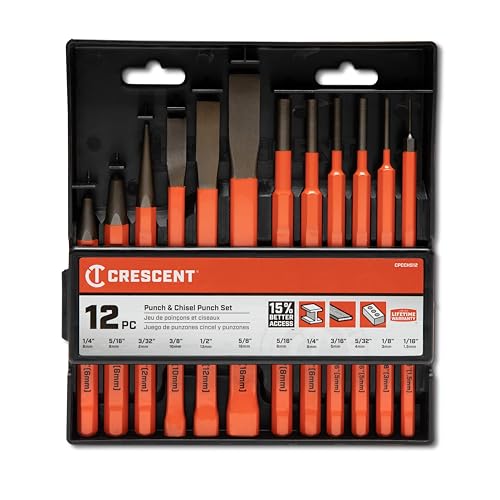 Crescent 12 Piece Set, Punch & Chisel - CPCCHS12 - WoodArtSupply