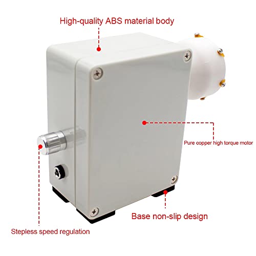 Portable Professional Lure Fishing Rod Winding Machine DIY Fishing Rod Epoxy Resin Rotating Gluing Machine 0-30RPM Adjustable Aitoserlea