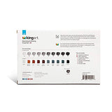 KINGART Drawing Set, Sketch Travel Case Kit, Sketching Supplies, Graphite, and Charcoal Pencils, Pro Art Drawing Kit for Artists Adults, Teens, KINGART