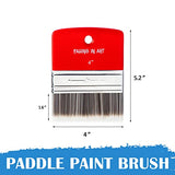 Falling in Art Flat Paddle Paint Brush, Scale Brush for Oil and Acrylic Paints,4 Inch Falling in Art