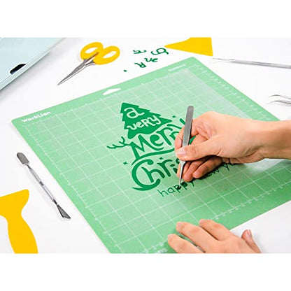 WORKLION Cutting Mat 12x12 for Cricut: (5 Mats, 2 Standard adhesive/ 1 Frabric adhesive/ 1 Light adhesive/ 1 Strong adhesive) Variety Mats for Cricut - WoodArtSupply