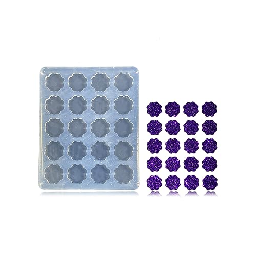 Angel Wings Glossy Mini Flowers Earring Resin Mold Flower Shape Silicone Molds Epoxy Mold for DIY Earrings, Ear Studs, Key Chains, Pendant, Jewelry Angel Wings