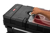 Keter - 241008 Masterloader Resin Rolling Tool Box with Locking System and Removable Bins – Perfect Organization and Storage Chest for Power Drill, Keter