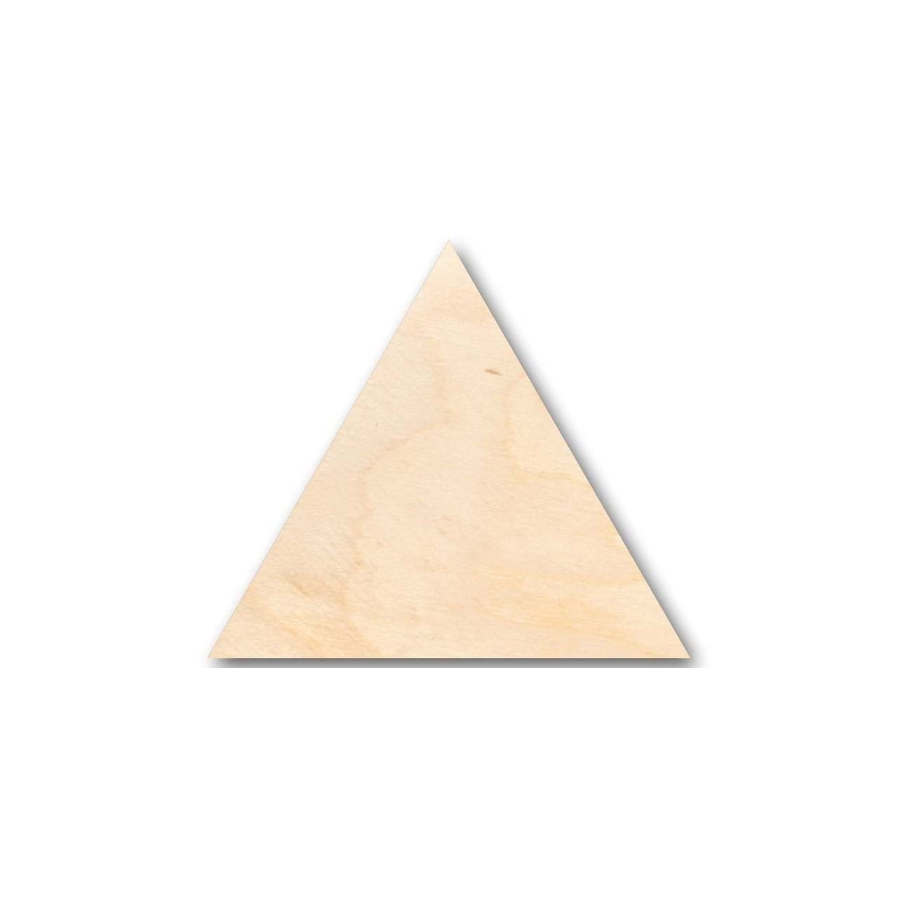 Unfinished Wood Triangle Shape - Craft - up to 24" DIY 8" / 1/8" 24 Hour Crafts