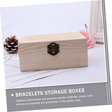 VOSAREA 3pcs Box wooden box book shelf decor unfinished wood crates desk topper wood jewelry case retro jewelry case jewelry storage table craft VOSAREA