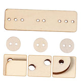 CORHAD 5 Sets Doodle Puzzle Wood Chips Kids Educational Toys Interactive Toys DIY Wooden Chips Graffiti Wooden Chips Wood Decor Toy for Kids Fine CORHAD