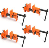 Y&Y Decor 4 PACK 1/2" Wood Gluing Pipe Clamp Set Heavy Duty PRO Woodworking Cast Iron Y&Y Decor