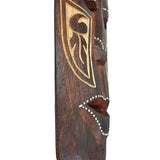 Artisan-Carved Set of 5 Hand-Crafted Wooden African Animal Wall Masks: Unique Tribal Art Sculptures - Each 20 Inches High - Perfect for Cultural Zeckos